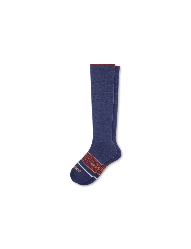 New Design Men's Merino Wool Blend Everyday Compression Socks (15-20mmHg) Fresh Release